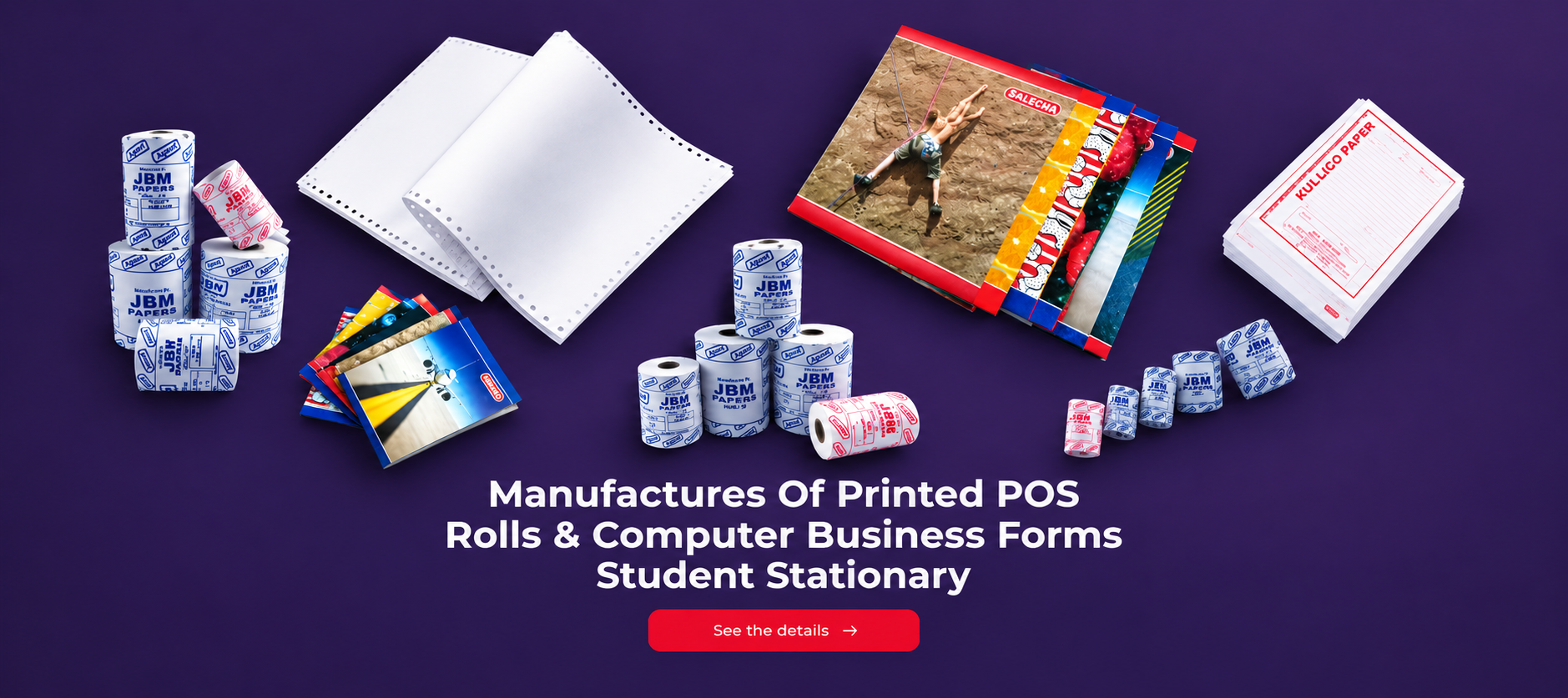 Salecha - Manufactures of printed POS rolls, computer business forms and student stationery